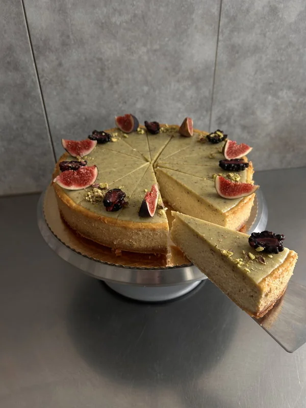 Pistáciový cheesecake